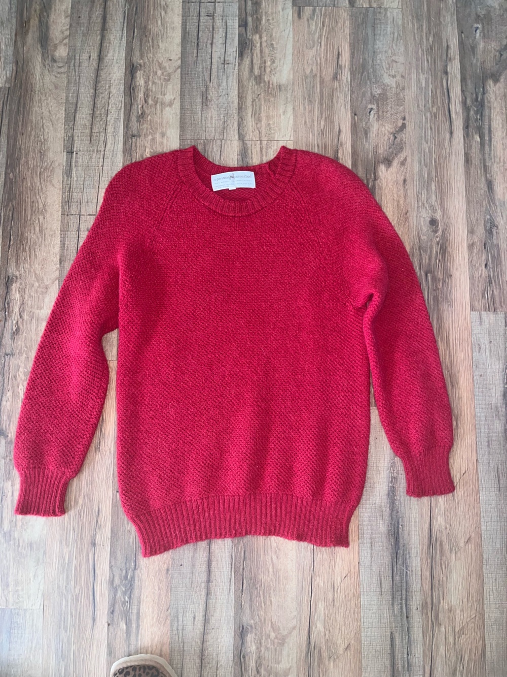 Peruvian Connection Red Crewneck Sweater